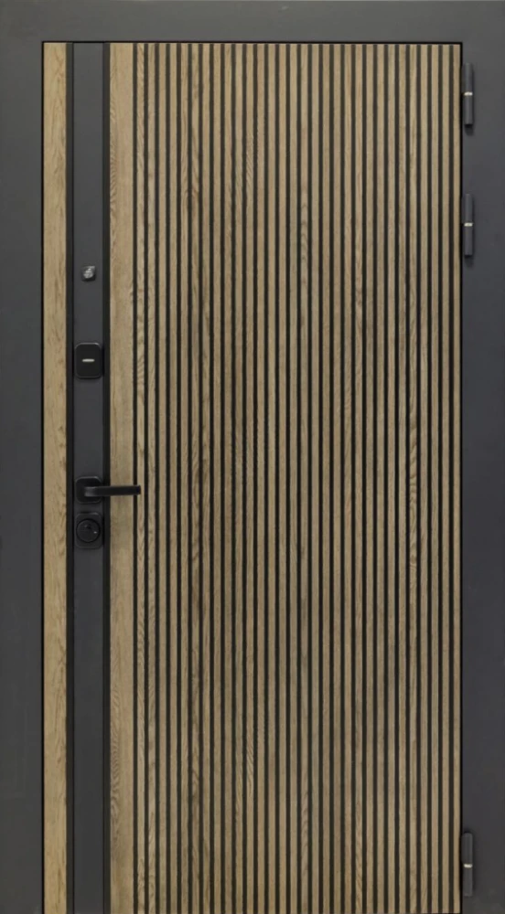 Входная дверь ДвериПРО Rosna СБ-1 (ст. белое, 16мм, капучино) DPRO201399 внешняя сторона