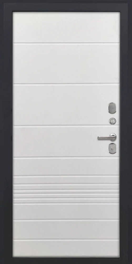 Входная дверь ДвериПРО Модель L-49 ФЛ-700 (10мм, ясень белый) DPRO204420 внутренняя сторона