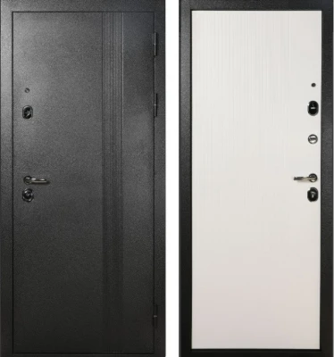 Дверь TD 9-1  Темно Сер.Антик- Белый