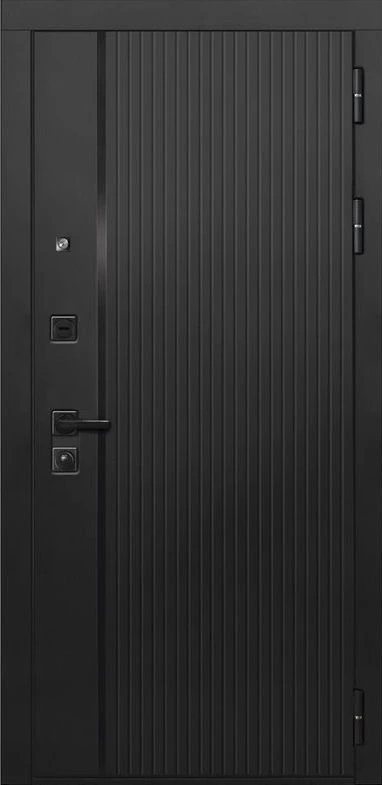 Входная дверь ДвериПРО L-45 СБ-3 листв. бел. (21 беленый дуб) DPRO201411 внешняя сторона